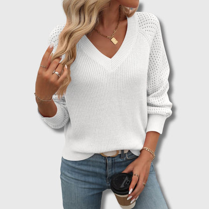 Aspina | Fireside Breathable V-Neck Coziness Sweater