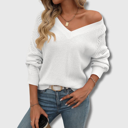 Aspina | Fireside Breathable V-Neck Coziness Sweater