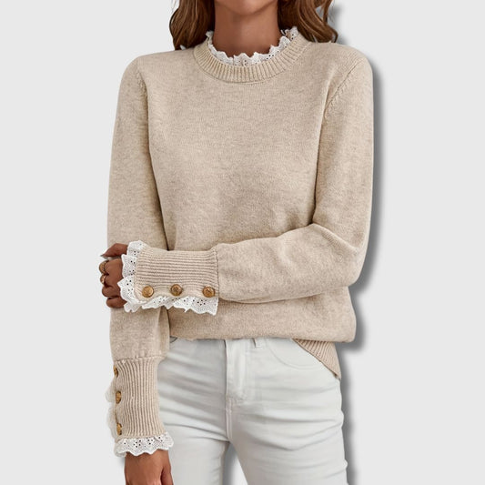 Asona | Everyday Breathable Lace Coziness Sweater