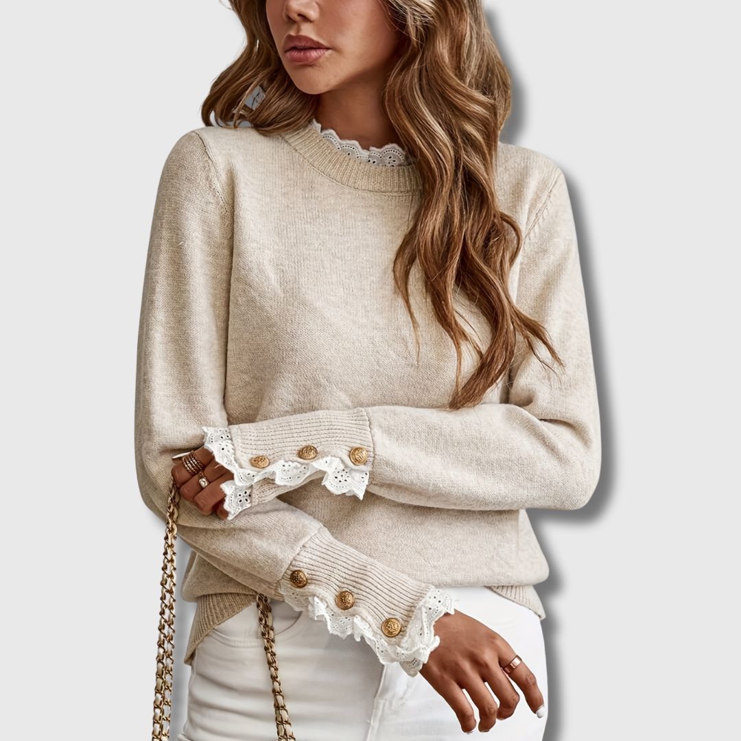 Asona | Everyday Breathable Lace Coziness Sweater