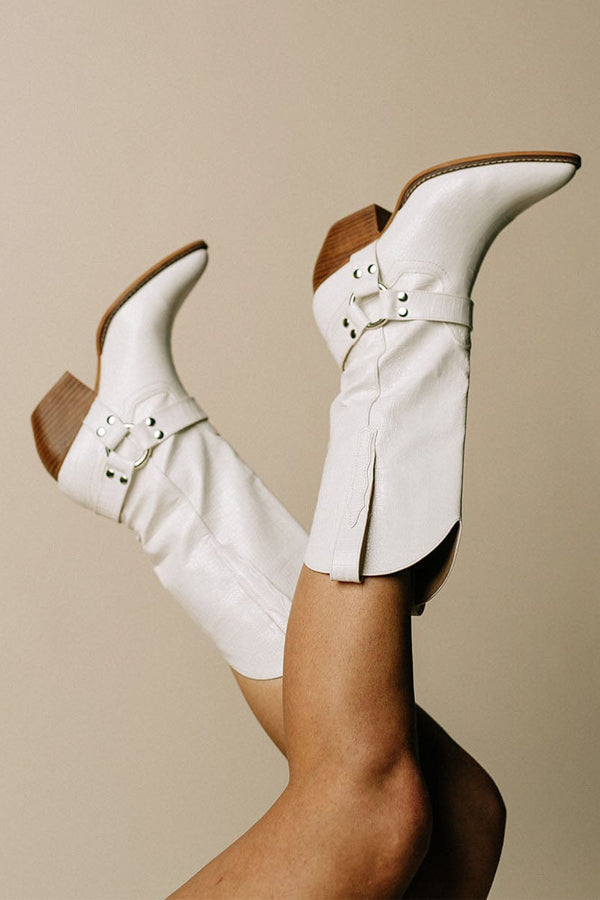 Amparo | Cold-Weather Western Cowhide-Print Comfort Boot