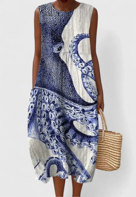 Anette | After-Five Beach Octopus Style Dress