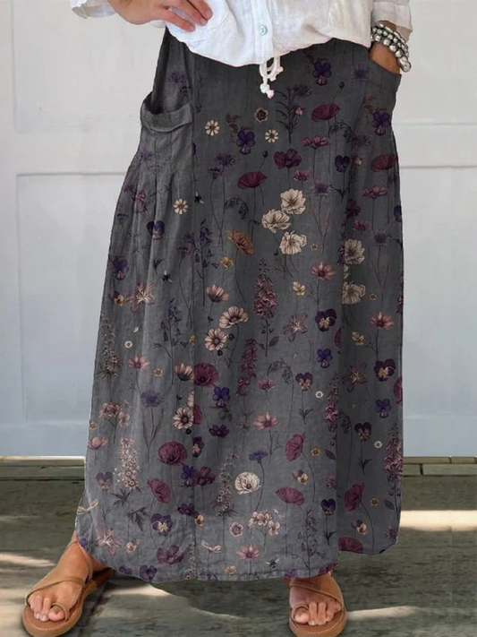 Ivy | Delicate Flower Art Skirt