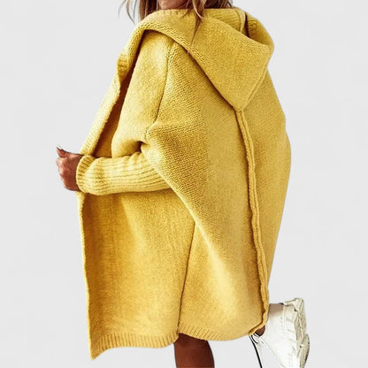 Lina | Cold-Weather Hooded Oversized Softness Cardigan