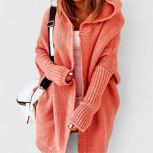 Lina | Cold-Weather Hooded Oversized Softness Cardigan