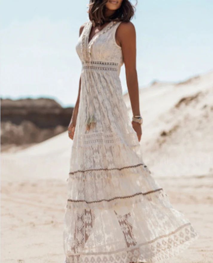 Eusebia | Coastal Boho Print Sensibility Dress
