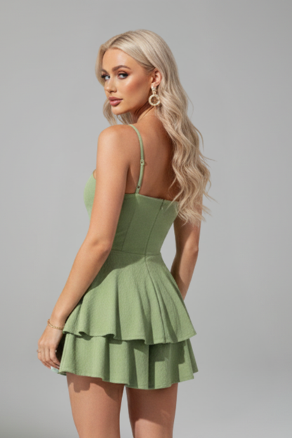 Elara | Coastal Spaghetti Strap Piece Dress