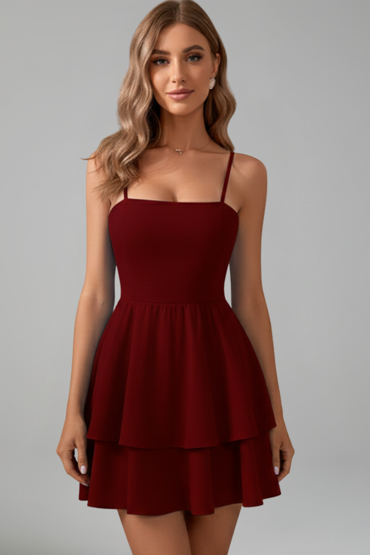 Elara | Coastal Spaghetti Strap Piece Dress
