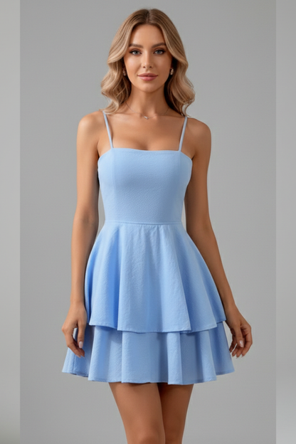 Elara | Coastal Spaghetti Strap Piece Dress