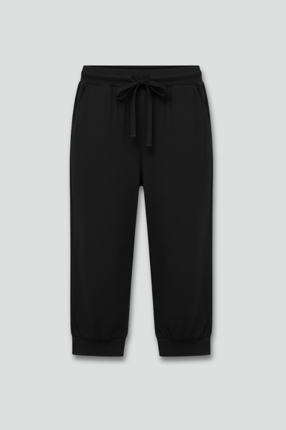 Albarosa | Errand-Day Cropped Drawstring Comfort Trousers