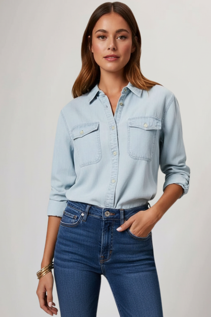 Antinetta | Polished Summer Lightweight Silhouette Shirt