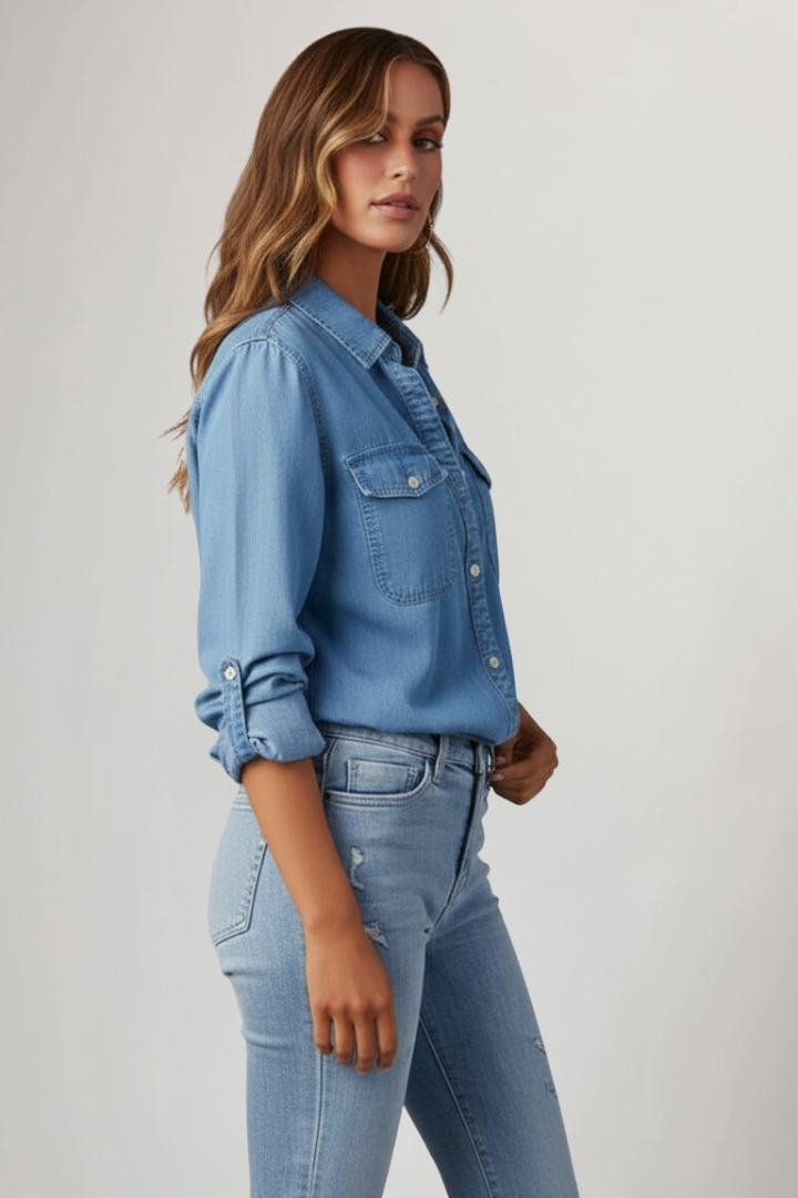 Antinetta | Polished Summer Lightweight Silhouette Shirt