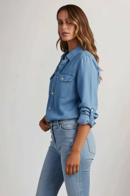Antinetta | Polished Summer Lightweight Silhouette Shirt