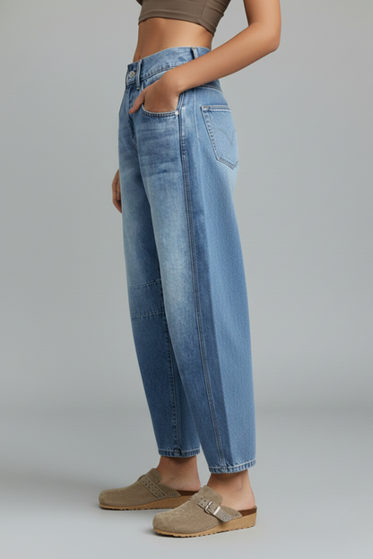 Adelma | Warm-Weather Low-Waist Straight-Leg Stretch Jeans