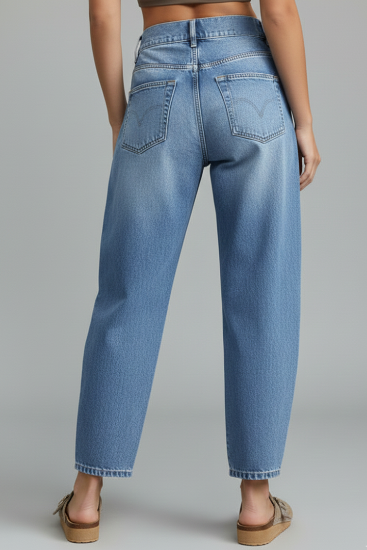 Adelma | Warm-Weather Low-Waist Straight-Leg Stretch Jeans