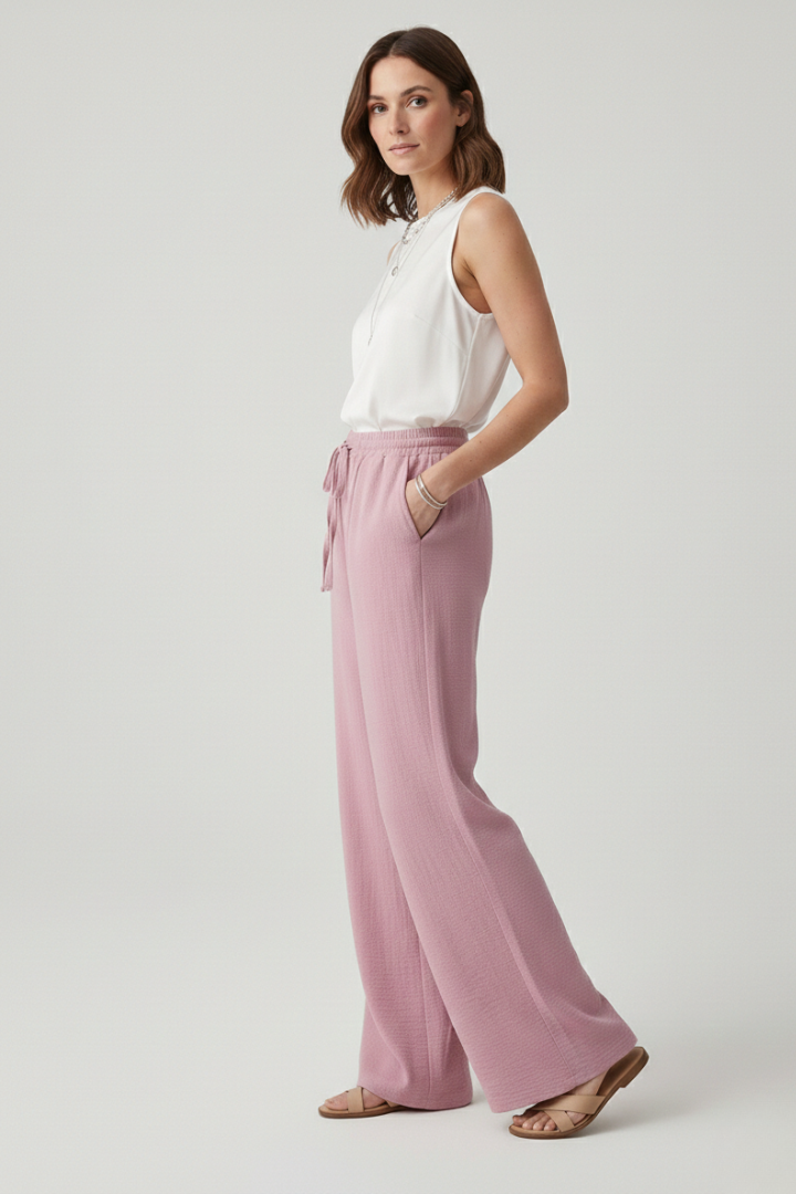 Vada | Desk-to-Dinner Wide-Leg Palazzo Comfort Pants