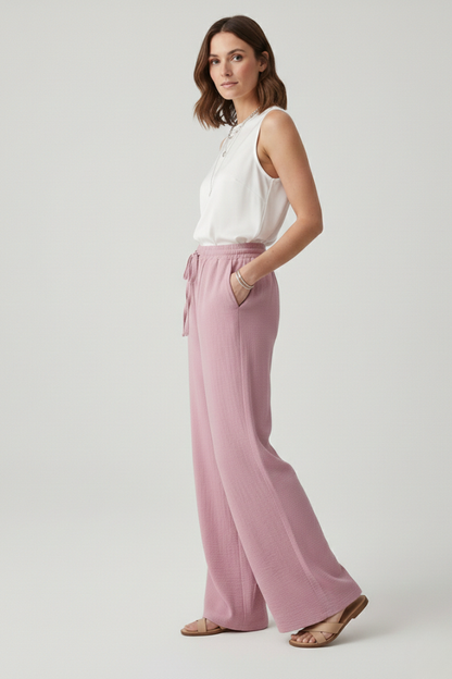 Vada | Desk-to-Dinner Wide-Leg Palazzo Comfort Pants