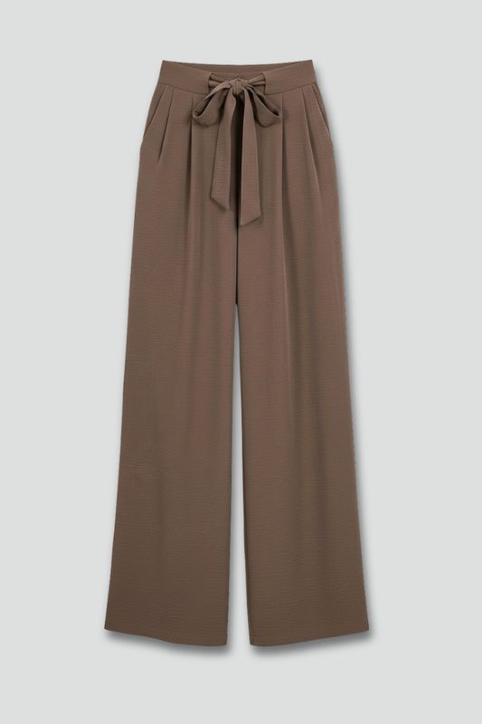 Adalgisa | Travel-Ready Wide-Leg Drawstring Comfort Trousers