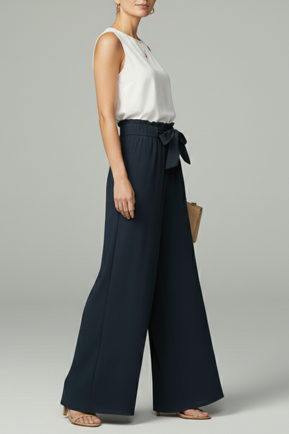 Adeodata | Desk-to-Dinner Flowing Wide-Leg Comfort Trousers