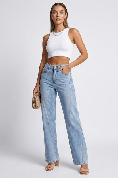 Bellamy | All-Day High-Waist Straight-Leg Comfort Jeans