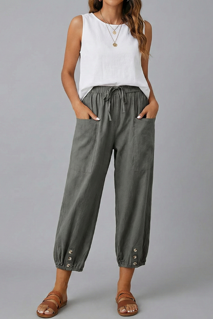 Talullah | Warm-Weather Summer Drawstring Comfort Pants