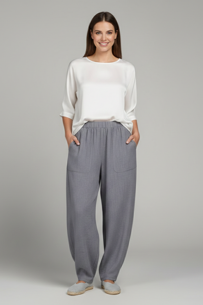 Alba | Everyday Elastic-Waist Summer Comfort Trousers