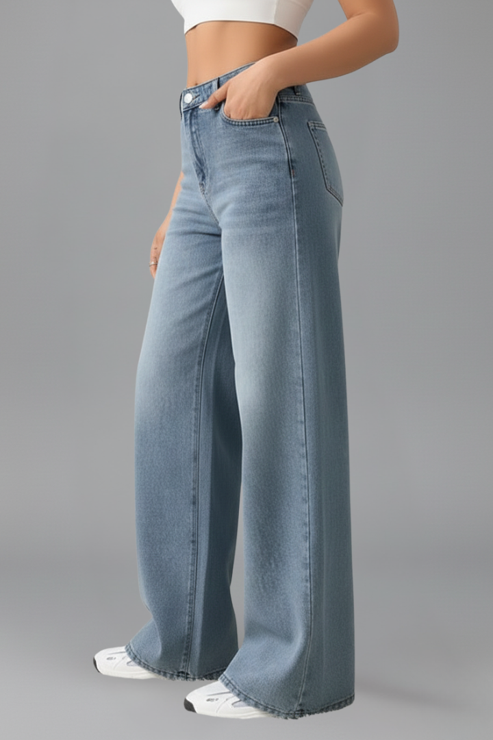 Tenderosa | Warm-Weather Wide-Leg High-Waist Comfort Jeans