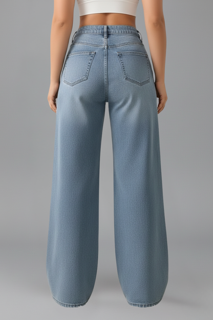 Tenderosa | Warm-Weather Wide-Leg High-Waist Comfort Jeans