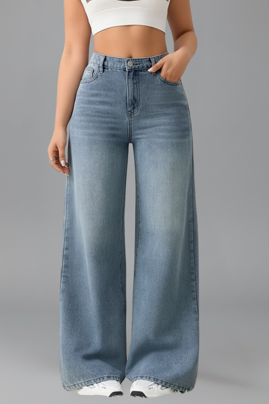 Tenderosa | Warm-Weather Wide-Leg High-Waist Comfort Jeans