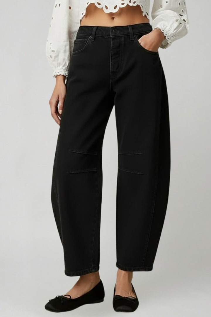 Alkmini | Denim-Lover's Wide-Leg High-Waist Fit Jeans