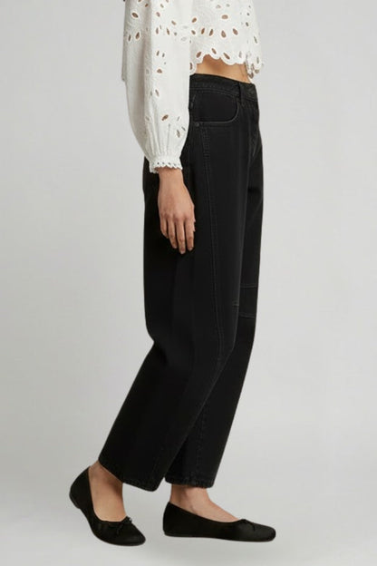 Alkmini | Denim-Lover's Wide-Leg High-Waist Fit Jeans