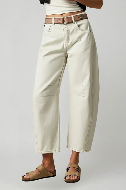 Alkmini | Denim-Lover's Wide-Leg High-Waist Fit Jeans