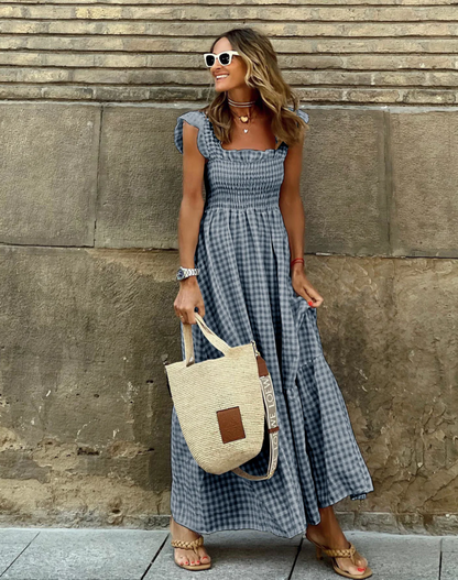 Coralie | Smocked Ruffle Sleeve Summer Dress