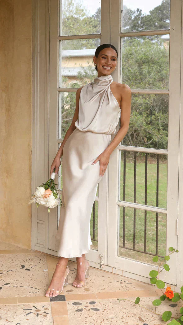 Alyssa | After-Five Midi Summer Shape Dress