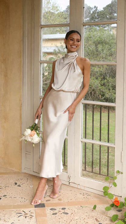 Alyssa | After-Five Midi Summer Shape Dress
