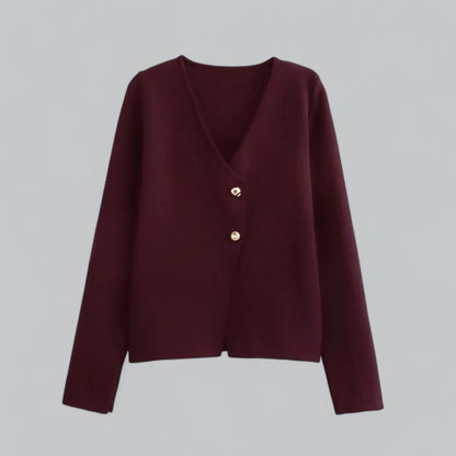 Tarquinietta | Weekend V-Neck Minimalist Warmth Cardigan