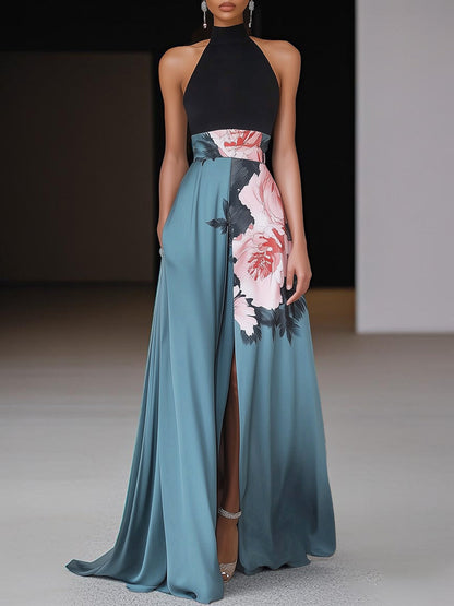 Ferdinanda | Effortless Floral Crew-Neck Look Dress