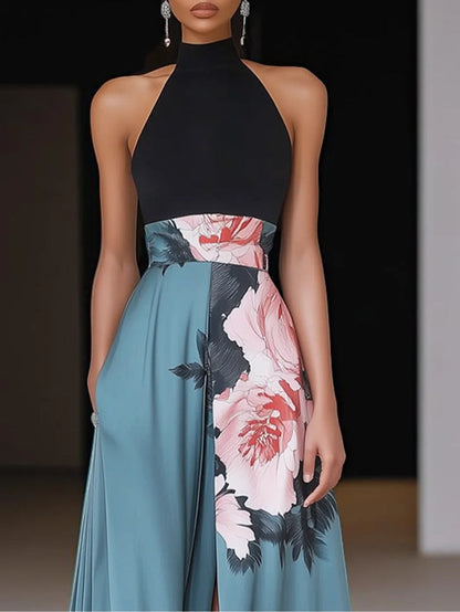Ferdinanda | Effortless Floral Crew-Neck Look Dress