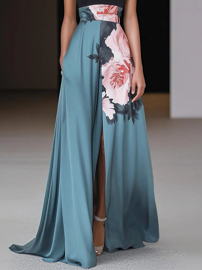 Ferdinanda | Effortless Floral Crew-Neck Look Dress