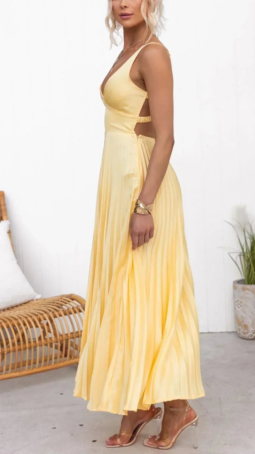 Igina | Brunch Maxi Pleated Piece Dress