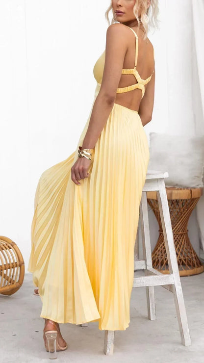 Igina | Brunch Maxi Pleated Piece Dress