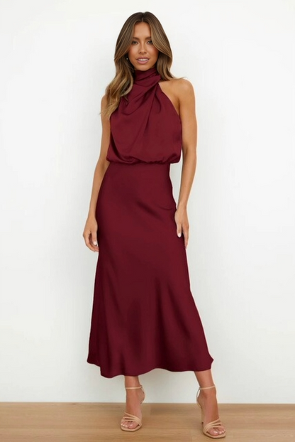 Bibiana | Brunch Halterneck Evening Silhouette Dress