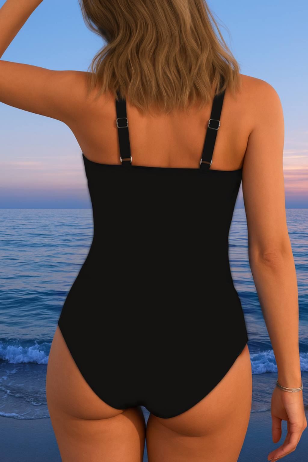 Adorabella | Holiday Wrap Printed Fit Swimsuit