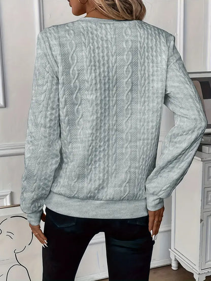Ariosa | Weekend Knit Zip-Up Softness Sweater
