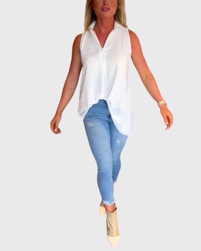 Anisia | Airy Lightweight Sleeveless Style Top
