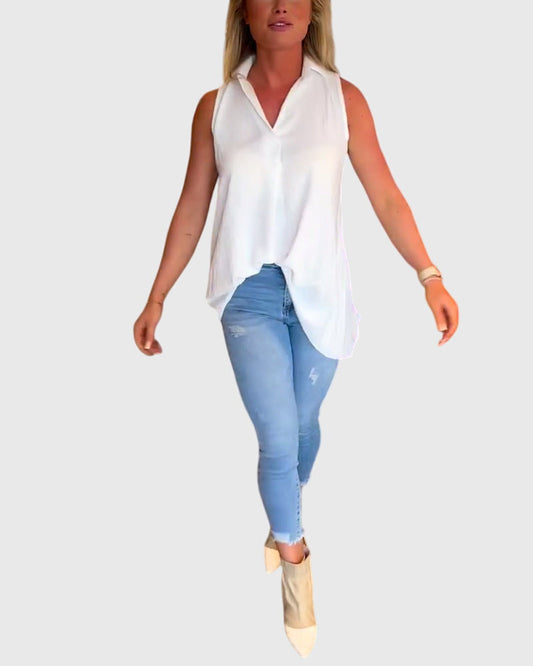 Anisia | Airy Lightweight Sleeveless Style Top