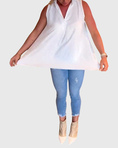 Anisia | Airy Lightweight Sleeveless Style Top