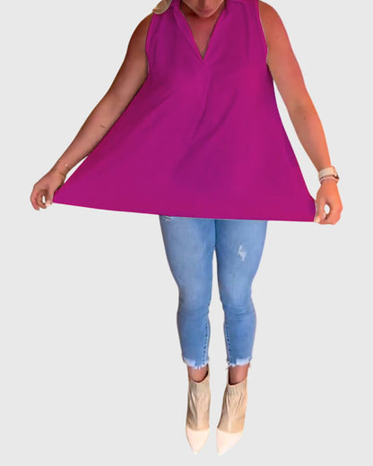 Anisia | Airy Lightweight Sleeveless Style Top