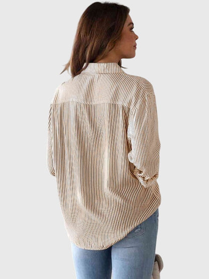 Angele | Feminine Work Lightweight Silhouette Shirt