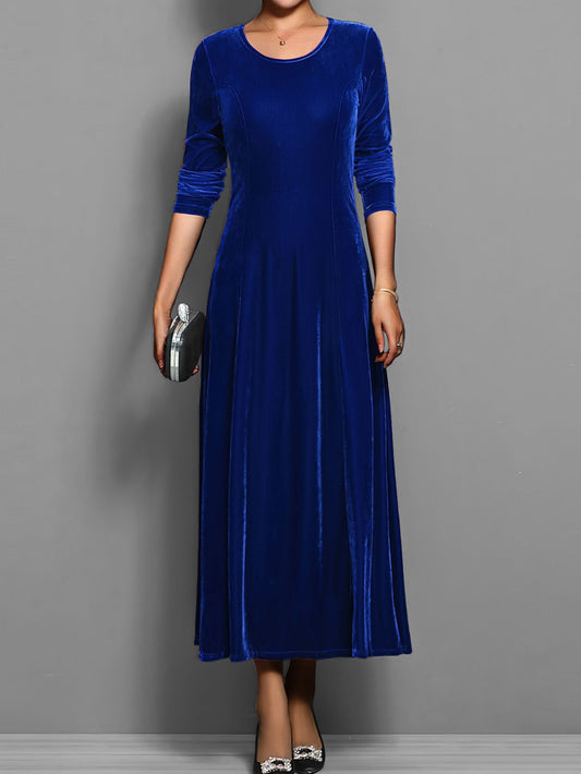 Jolanda | Brunch Velvet A-Line Flair Dress